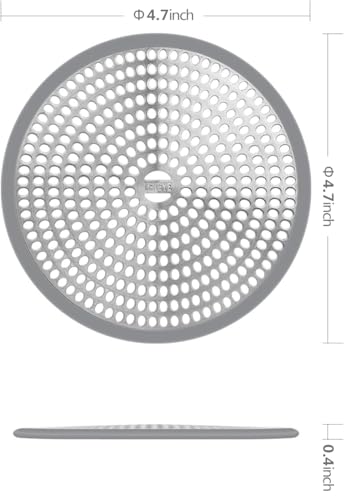 LEKEYE Shower Drain Hair Catcher/Strainer/Stainless Steel and Silicone