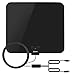 Esky HG-906 Indoor Amplified HD TV Antenna | 50 Mile Range Signal Amplifier with 10ft Cable - Black