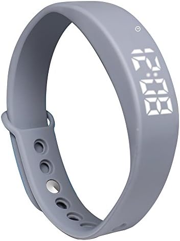 OKSPORT Smart Bracelet Watch Fitness Sports Activity Tracker Pedometers Long Standby Display Steps Distance Calories Burned Temperature Timer Health Sleep Monitor (Gray)