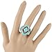 Turquoise Statement Ring in Sterling Silver 925 for Women Sizes 6 to 12