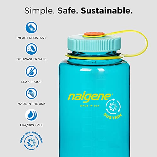 Nalgene Sustain Tritan BPAFree Water Bottle Made with Material Derived