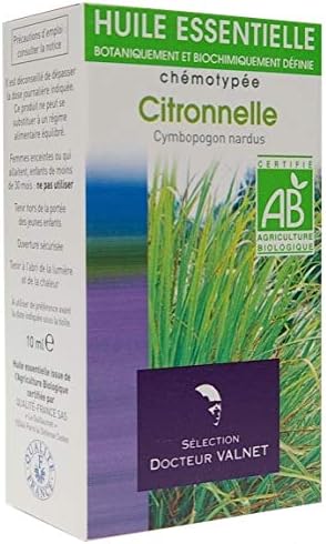 Docteur Valnet Organic Essential Oil Citronella 10ml