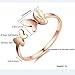 Navifoce Fashion Rose Gold Plated Stainless Steel Finger Band 