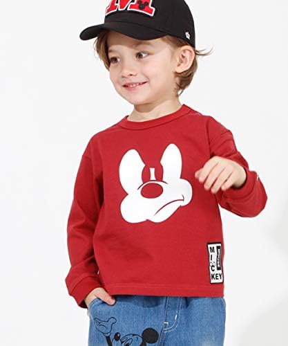 Amazon Co Jp Babydoll ベビードール 親子お揃い ディズニー フェイス ロンt 3755k 110cm アース ベビー マタニティ