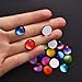 DROLE 100Pcs Printed Glass Dome Cabochons Gradient Color DIY Cabochon for Jewelry Making 12mm