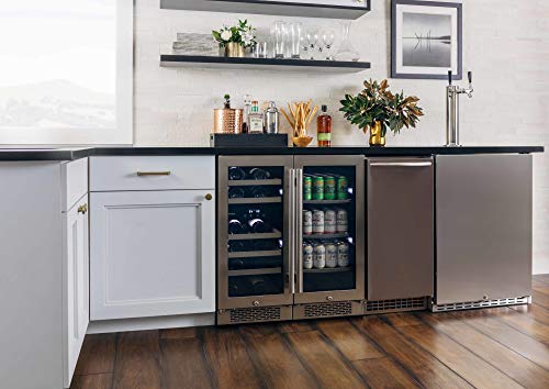 Avallon-AWC151DBLSS-15-Inch-Wide-23-Bottle-Capacity-Free-Standing-Wine-Cooler-with-LED-Lighting-and-Double-Pane-Glass