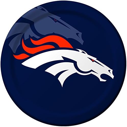 Creative Converting 8 Count Denver Broncos Paper Dinner Plates -