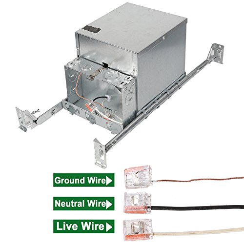 Hykolity 4" New Construction LED Can E26 Socket IC Rated Insulation Box