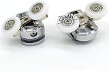 Linwnil Shower Door Roller Replacement Wheels Chrome 8pcs Fits 4-8mm Glass view 4
