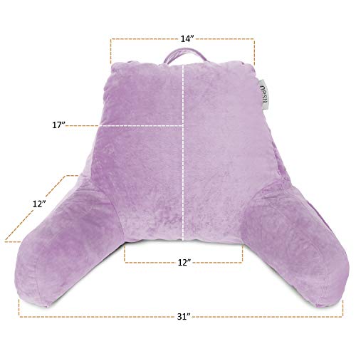 Nestl Reading Pillow Covers, (Cover ONLY) Medium Bed Rest Pillow with