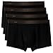 David Archy Men's 4 Pack Basic Solid Ultra Soft Underwear Bamboo Rayon Trunks