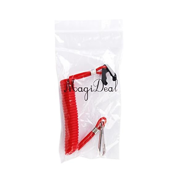 Safety-Boat-Motor-Outboard-Kill-Switch-Key-Lanyard-Ignition-Red-by-Generic