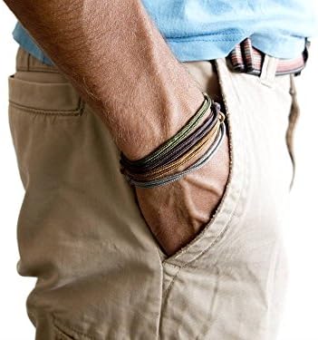 Friendship Bracelet for Men. Bulk of 4 pieces pack. String Jewelry