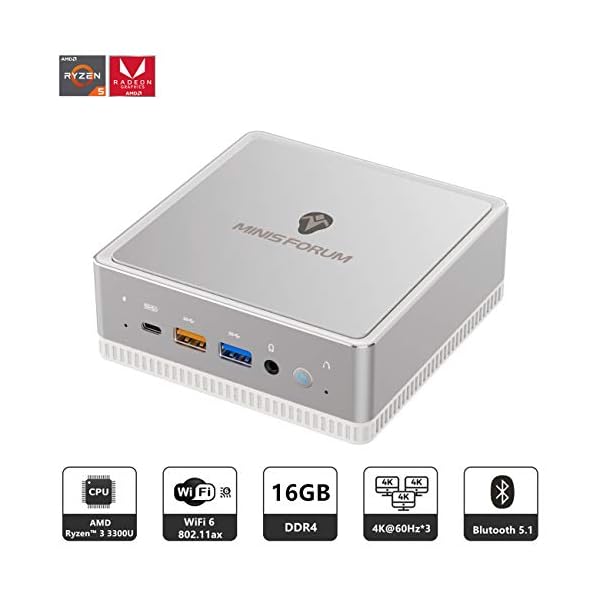 Mini-PC-AMD-Ryzen-3-3300U-16-GB-RAM-512-GB-M2-SSD-Radeon-Vega-6-Graphics-Windows-10-Intel-WIFI6-AX200-BT-51-4K-HDMI-20-DisplayUSB-C-2X-RJ45-Gigabit-4X-USB-31-Small-Form-Factor