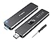 ineo M.2 NGFF USB 3.1 Gen 2 Type-A Aluminum Retractable (B / B+M Key SATA) SSD Enclosure [C2588 NGFF Type A]