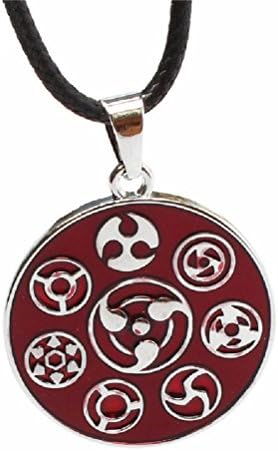 CSG Naruto Uchiha Naruto Kakashi Write Round Eye Pendant Necklace