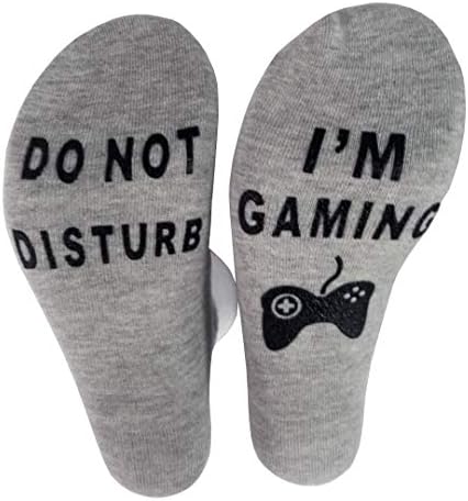 Unisex Mens Womens Socks Do Not Disturb I'm Playing Funny Ankle Sock Novelty Stocking