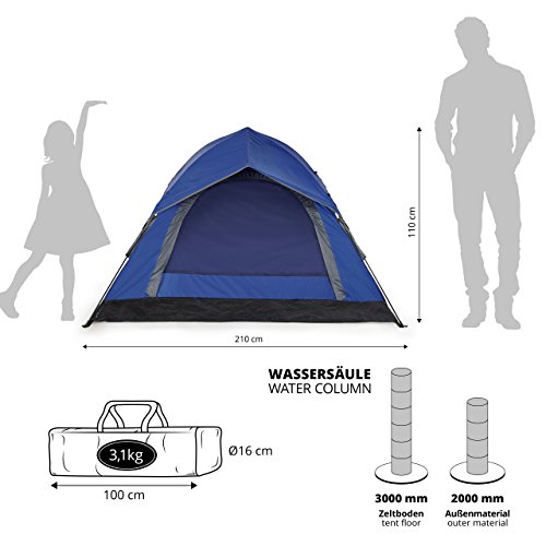 Lumaland Camping Tent Lichtgewicht Pop Up Werptent 23 Persoon Koepeltent Trekking
