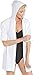 Coolibar UPF 50+ Women's Iztapa Beach Shirt - Sun Protective (Medium- White)