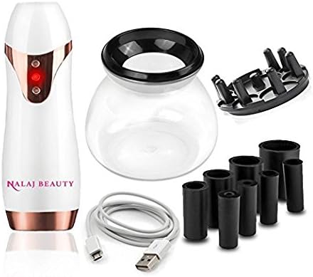 Makeup Brush Cleaner Spinner Kit - Our Device is USB Rechargeable so No Batteries Needed | Keep Your Brushes Clean, Eliminate Bacteria and Have Healthy Breakout Free Skin by Nalaj Beauty