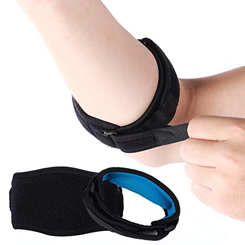 Keenso 2pcs Tennis Elbow Support Brace, Safety Elastic Elbow Brace Sleeve Pads Basketball Tennis Pain Relief Sports protective gear Sports Equipment
