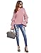 Verdusa Women's Long Layered Bell Sleeve Knitted Casual Pullovers Ribbed Top