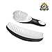 Coconut Essentials - Cradle Cap Brush and Comb Set - Infant Baby Boys Girls Perfect Shower Gift - Black and White