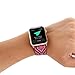 For Apple Watch Band,Voberry Premium Leather Replacement Strap for Apple Smart Watch 38mm (Hot Pink)