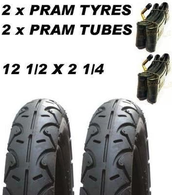 2 x Pram Tyres & 2 x Tubes 12 1/2 X 2 1/4" Phil & Teds Navigator Hammerhead Dash