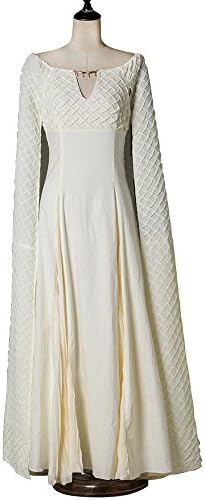 Motsi Game of Thrones S5 Cosplay Daenerys Targaryen Qarth White Dress Costume