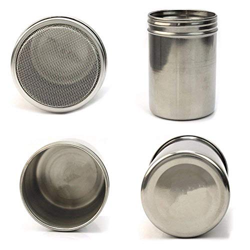 Easyflower Novel and Unique Stainless Steel Chocolate Shaker Icing Sugar Salt Cocoa Flour Cooking Tools Coffee Sifter