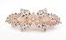 Yeshan Gold Tone Faux Crystal and Rhinestone Inlaid Metal Hair clip ,barrette for women