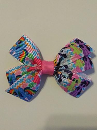 My Little Pony inspired hair bow, Purple hair bow, Character hair bow, baby hair bow, vintage characters, rainbow pony, horse hair bow