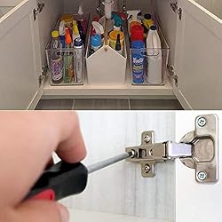 KIMDOT 20PCS Full Overlay Frameless Cabinet Hinges