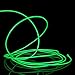 Onite 16.4ft Green Neon Glowing Strobing Electroluminescent EL Wire Light with Battery Pack Controller for Parties, Halloween, Automotive, Advertisement Decoration