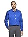 Van Heusen Men's Flex Collar Regular Fit Solid Spread Collar Dress Shirt, Royal Blue, 17