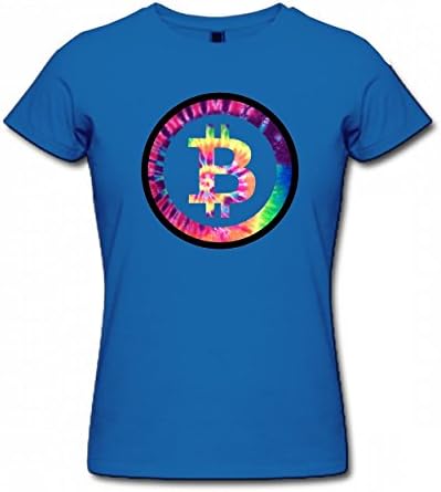 ZFTYOO Dye Bitcoin Logo Miners Cool Tshirt 3D Printing T-Shirts Best Quality Women Tee Royal Blue