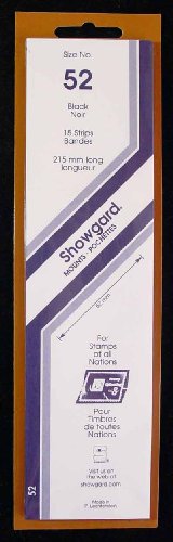 Showgard Strip Style Black Stamp Mounts Size 52