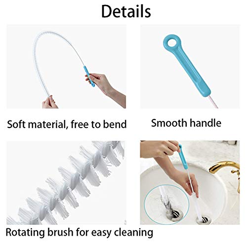 image for Sugelary Drain Snake, Drain Clog Remover Drain Snake Hair Tool Metal O