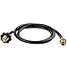 GASPRO 5FT Propane Hose Adapter with POL Connection, Fit for Coleman Roadtrip Grill, Buddy Heater and More, Converts 1LB Appliances to 5-100lb Tank