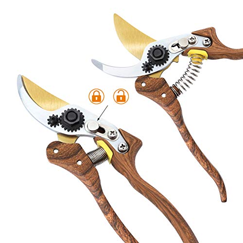 Pruning Shears 8.5" Pruners Heavy Duty Gardening Shears