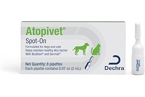 Atopivet Skin Care Spot-On for Dogs and Cats, 8 x 2 mL Pipettes