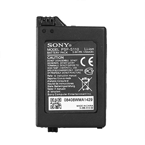 1200mAh Rechargeable Replacement Battery for Sony Game PSP Slim 2000 2001 2006(Black)