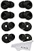 ALXCD Ear Tip for Gear Circle SM-R130, 4 Pairs Anti-Slip Durable Silicone Replacement Ear Tip Eargels, Fit for Samsung Gear Circle Bluetooth Earphone SM-R130 (4 Pair)[Black]