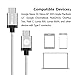 USB C, iOrange-E USB C to C 6.6ft Braided Cable Rapid Charge for Samsung Galaxy Note 8, OnePlus 5, HTC U11, Nexus 5X, Nexus 6P, Lumia 950, Lumia 950XL, ZUK Z1 and Other USB Type C Devices Silver
