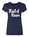 P&B The Brides Maid of Honor Women's T-Shirt, 2XL, Navy