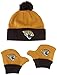 OTS NFL Jacksonville Jaguars Infant Pow Pow Knit Cap & Mittens Set, Team Color, Infant