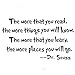 CiCy Dr Seuss The More That You Read Wall Art Vinyl Decals Stickers Quotes and Sayings Home Art Decor Decal Love Kids Bedroom Mural Size: 13 Inches X 23 Inches