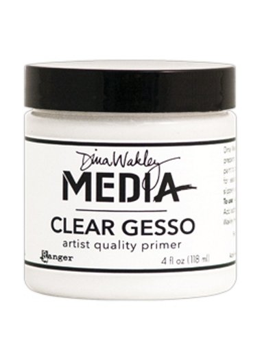 Ranger MDM46424 Dina Wakley Media Gesso 4oz Jar-Clear