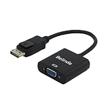 BelindaDisplayPort Display Port DP Male To VGA Female Cable Adapter Converter Black MALE to FEMALE for DisplayPort Enabled Desktops to Connect to VGA Displays for PC